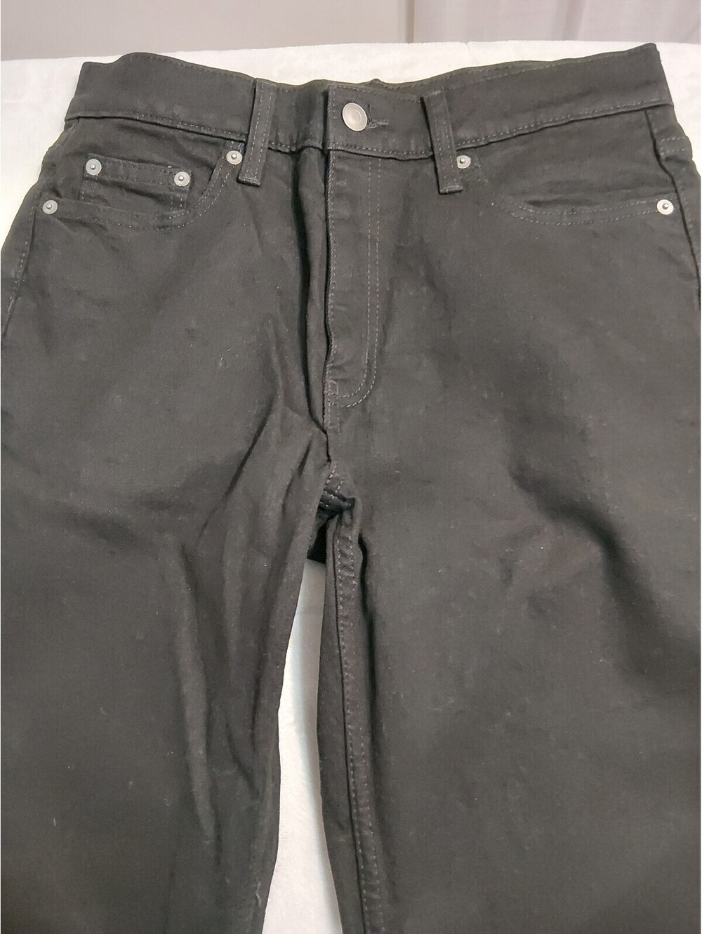 Men's Member's Mark Black Straight Fit Premium Stretch Denim Jeans 30x30. 0049
